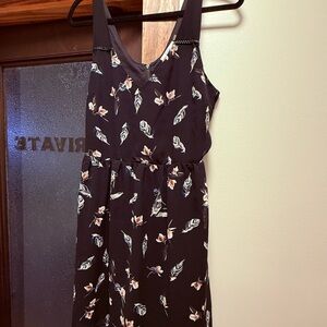 Dex Black Floral Mini Dress